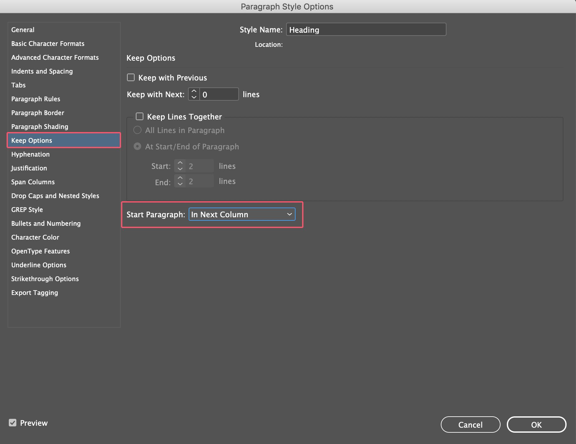 The Power of Keep Options in InDesign